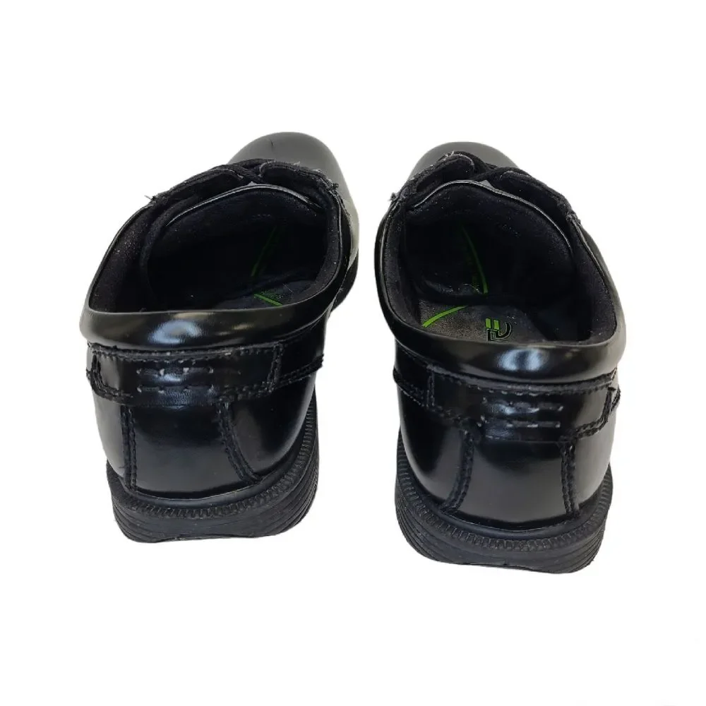 Nunn Bush Mens Baker Street Plain Toe Oxford Comfort Black Laced Shoes Sz 11M